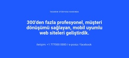 Mobil Uyumlu Web Siteleri Şablon