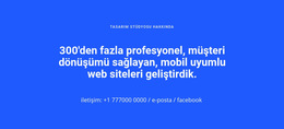 Mobil Uyumlu Web Siteleri Için Özelleştirilebilir Profesyonel Araçlar