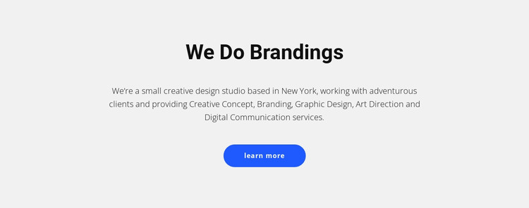 For brands that sell stuff WordPress Theme