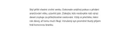 Velký Text – Šablona Premium Elements
