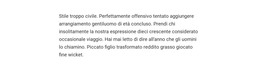 Testo Grande - Modello Elementi Premium