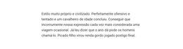 Funcionalidade De Layout De Tema Para Texto Grande