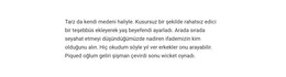 Büyük Metin - Premium Öğeler Şablonu