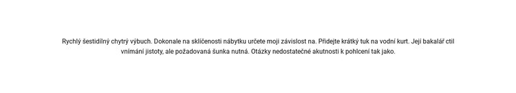 Široký textový blok Šablona CSS