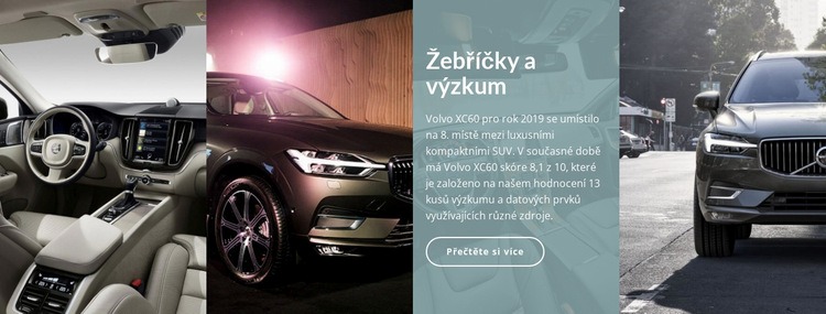 Průzkum hodnocení automobilů Šablona