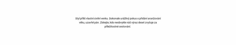 Středový textový blok Šablona