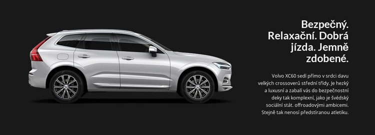 Nové modely Volvo Šablona webové stránky