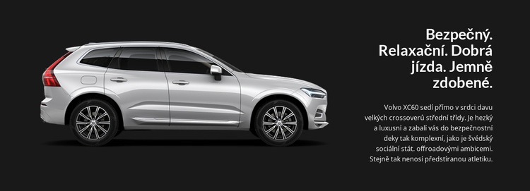 Nové modely Volvo Webový design