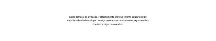 Bloque de texto centrado Plantilla HTML