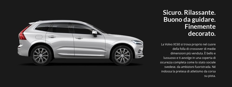 Nuovi modelli Volvo Progettazione di siti web