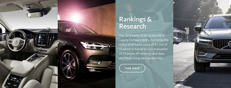 Car rankings research Joomla Page Builder