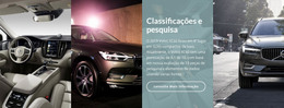 Pesquisa De Classificação De Carros - Modelo De Página De Destino