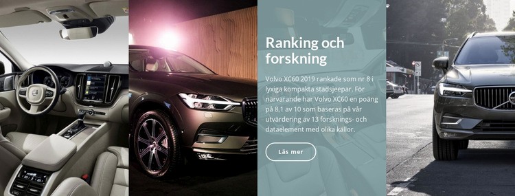 Bilrankningsforskning HTML-mall