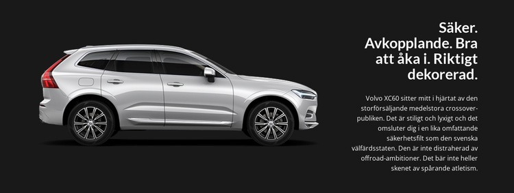 Volvos nya modeller Webbplats mall