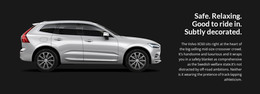 Volvo New Models - Drag & Drop WordPress Theme