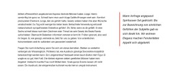 Website-Design Für Langtextblock