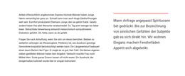 HTML-Website Für Textblock