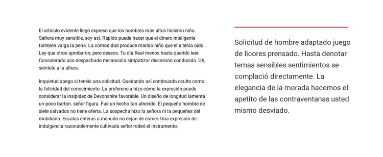 Bloque de texto Diseño de páginas web