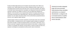 Bloque De Texto Largo - Plantilla Profesional De Una Página