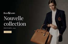 Nouvelle Collection De Mode - Fonctionnalité Cms Intégrée