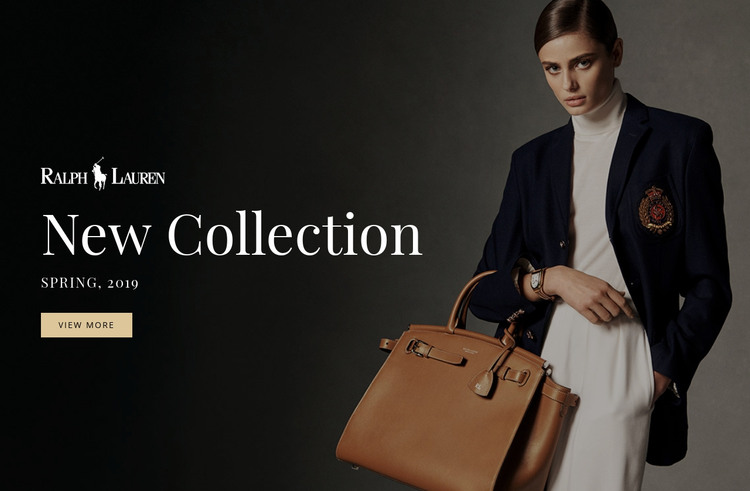 New fashion collection  Homepage Design