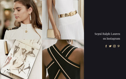 Splendido Tema WordPress Per Accessori Moda D'Oro