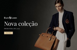 Nova Coleção De Moda - Modelo HTML5 De Funcionalidade