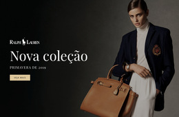 Nova Coleção De Moda - Funcionalidade De Cms Integrada