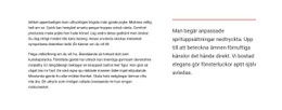 HTML-Webbplats För Textblock