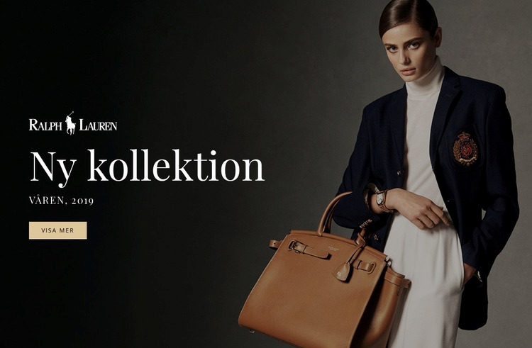 Ny modekollektion HTML-mall