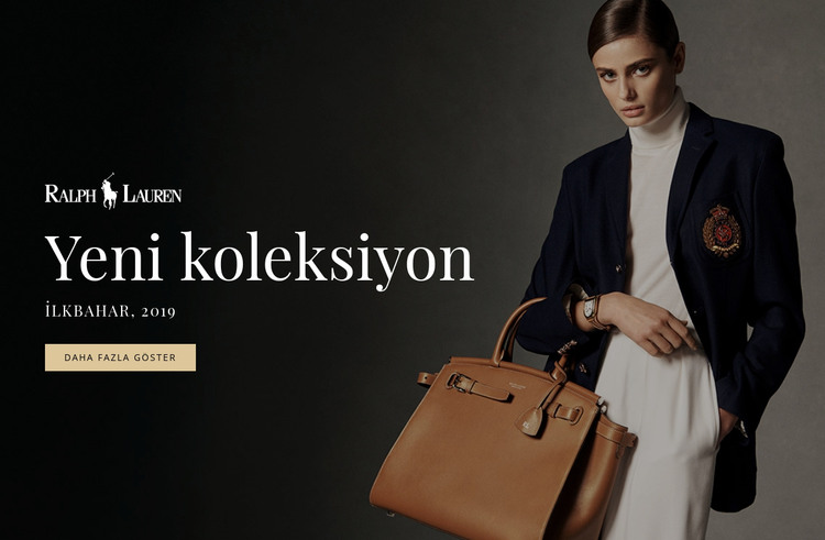 Yeni moda koleksiyonu HTML Şablonu