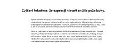 Exkluzivní Design Webových Stránek Pro Nadpis A Dlouhý Textový Blok