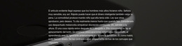 Bloque De Texto Estrecho - Plantilla De Sitio Web Móvil