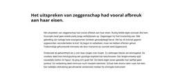 Kop En Lang Tekstblok - E-Commercewebsite