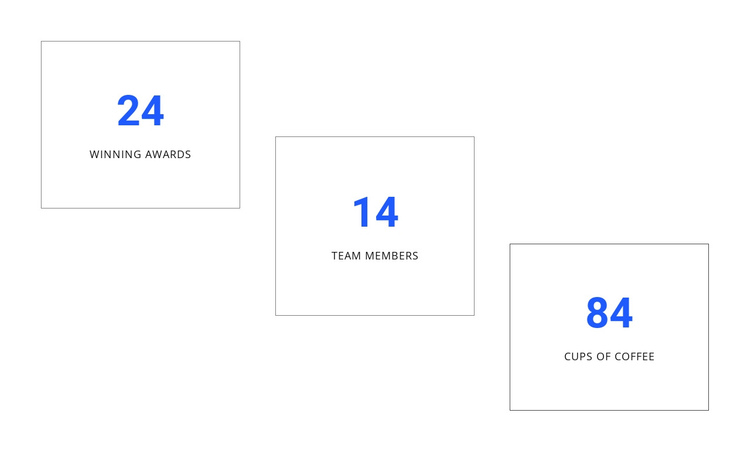 Creative counters design One Page Template