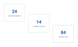 Design De Contadores Criativos Site De Página Única