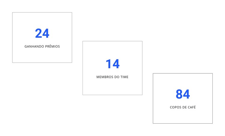 Design de contadores criativos Template CSS