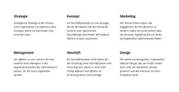 Textplanung – Kreative Mehrzweck-HTML5-Vorlage