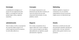 Planificación De Texto: Plantilla HTML5 Creativa Multipropósito