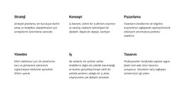 Metin Planlama Premium Şablon