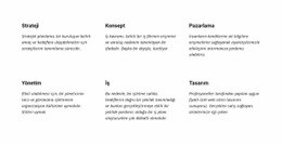 Metin Planlama - Basit Tek Sayfalık Şablon