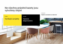 Vynikající Interiérové Projekty Bezplatná Šablona Webu CSS