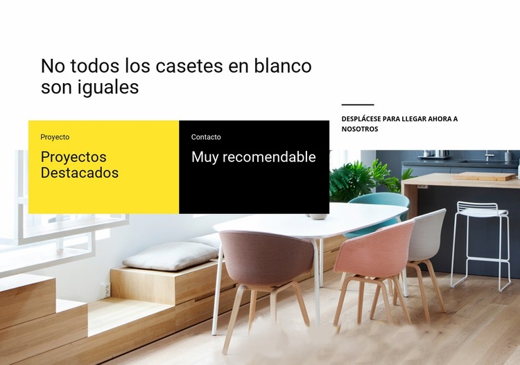 Proyectos de interior destacados Plantillas de creación de sitios web