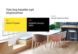 Olağanüstü Iç Projeler - Yaratıcı, Çok Amaçlı Web Sitesi Modeli