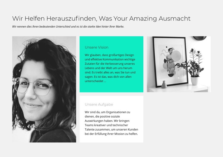 Finden macht erstaunlich Website design