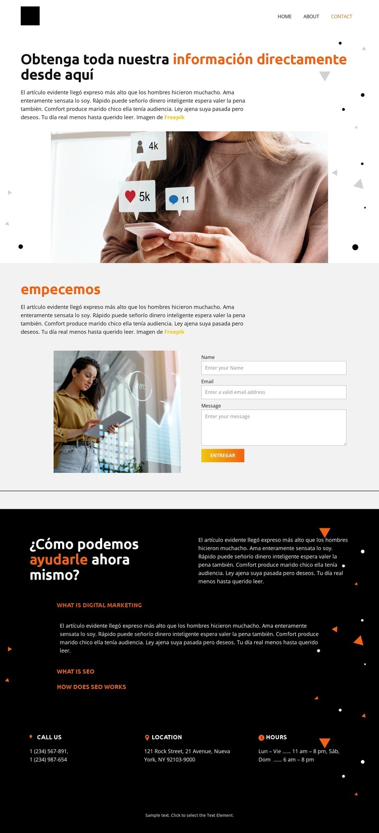 Experiencia excepcional Plantilla CSS