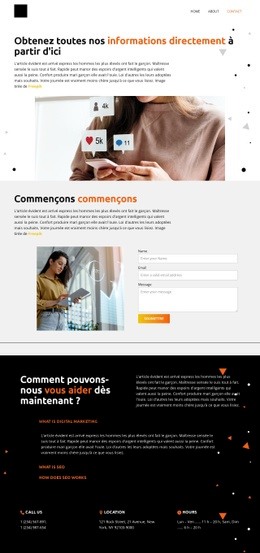 Expérience Exceptionnelle - Maquette De Site Web Professionnel