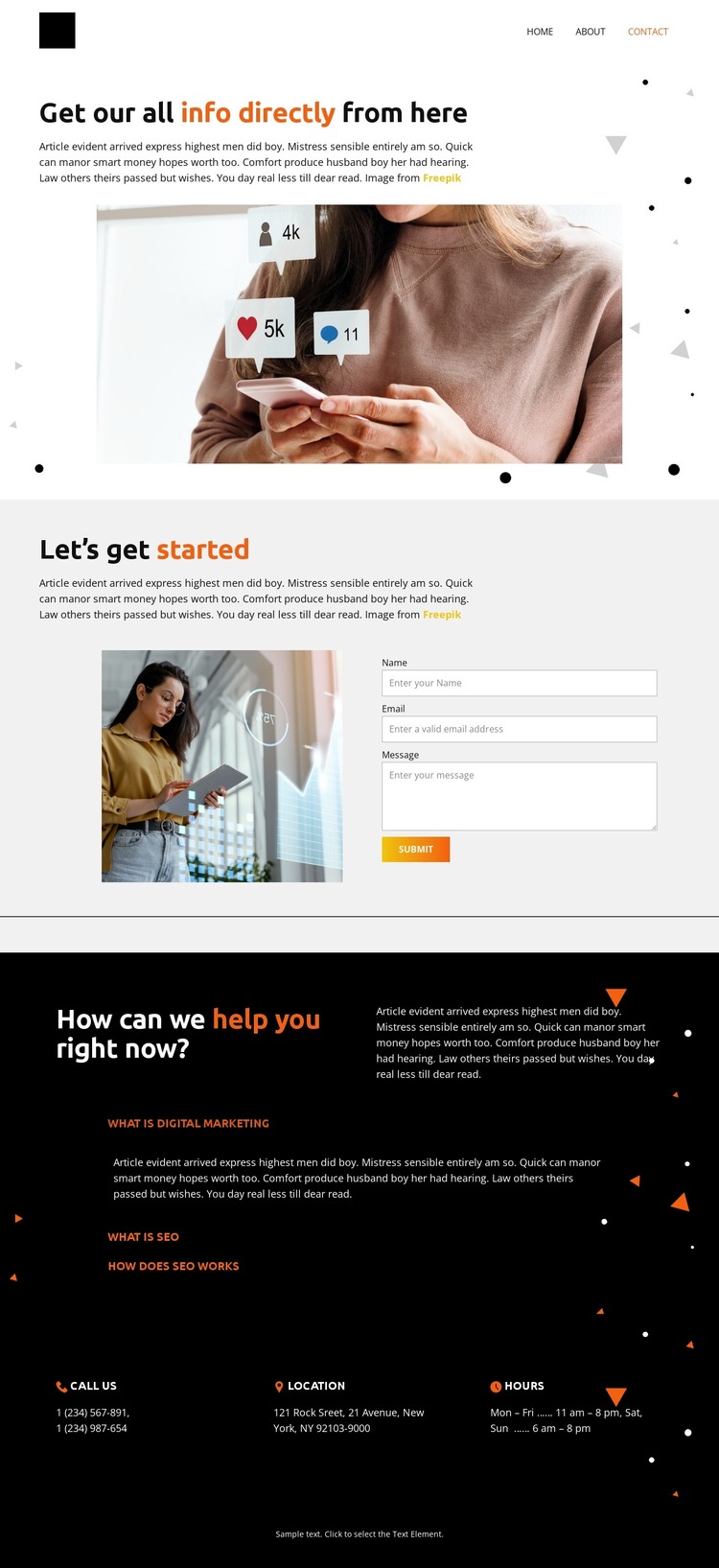 Outstanding Experience HTML Template