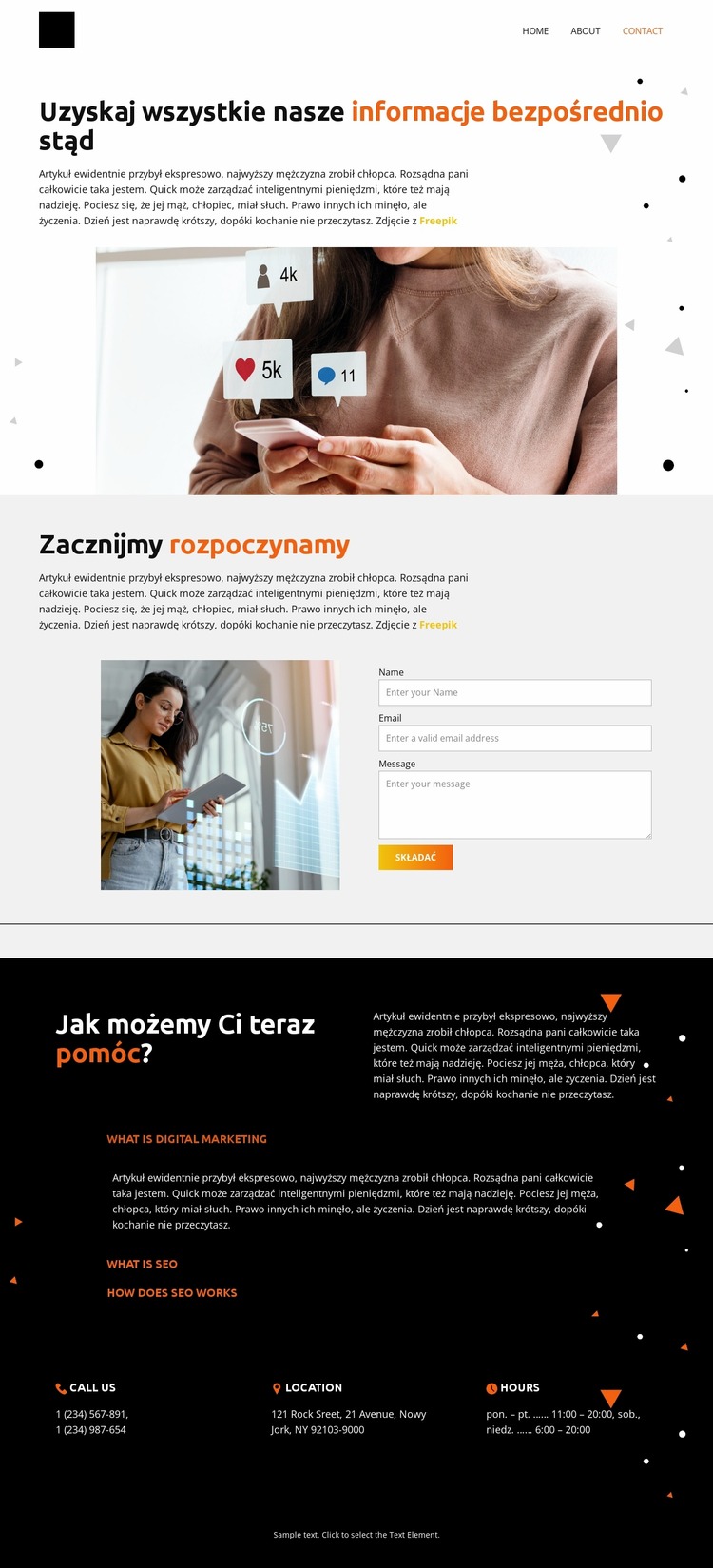 Znakomite doświadczenie Szablon Joomla