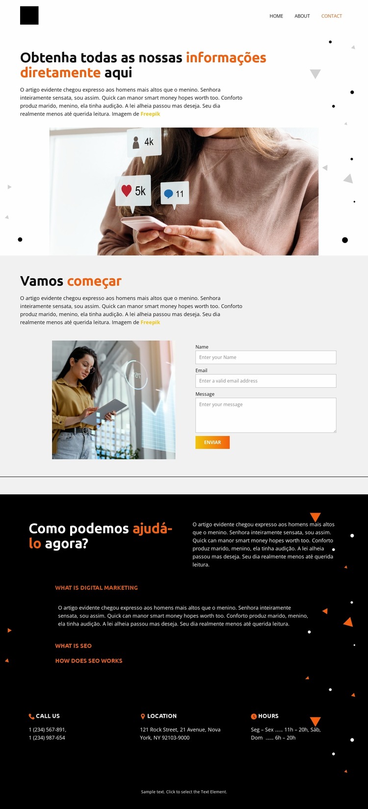 Experiência excepcional Template Joomla